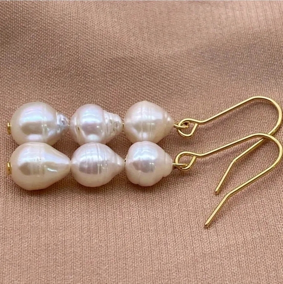 Freshwater Pearl Earrings - Picture 4 of 6